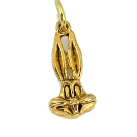 COPY - Bugs Bunny Pendant Charm 14k Yellow Gold